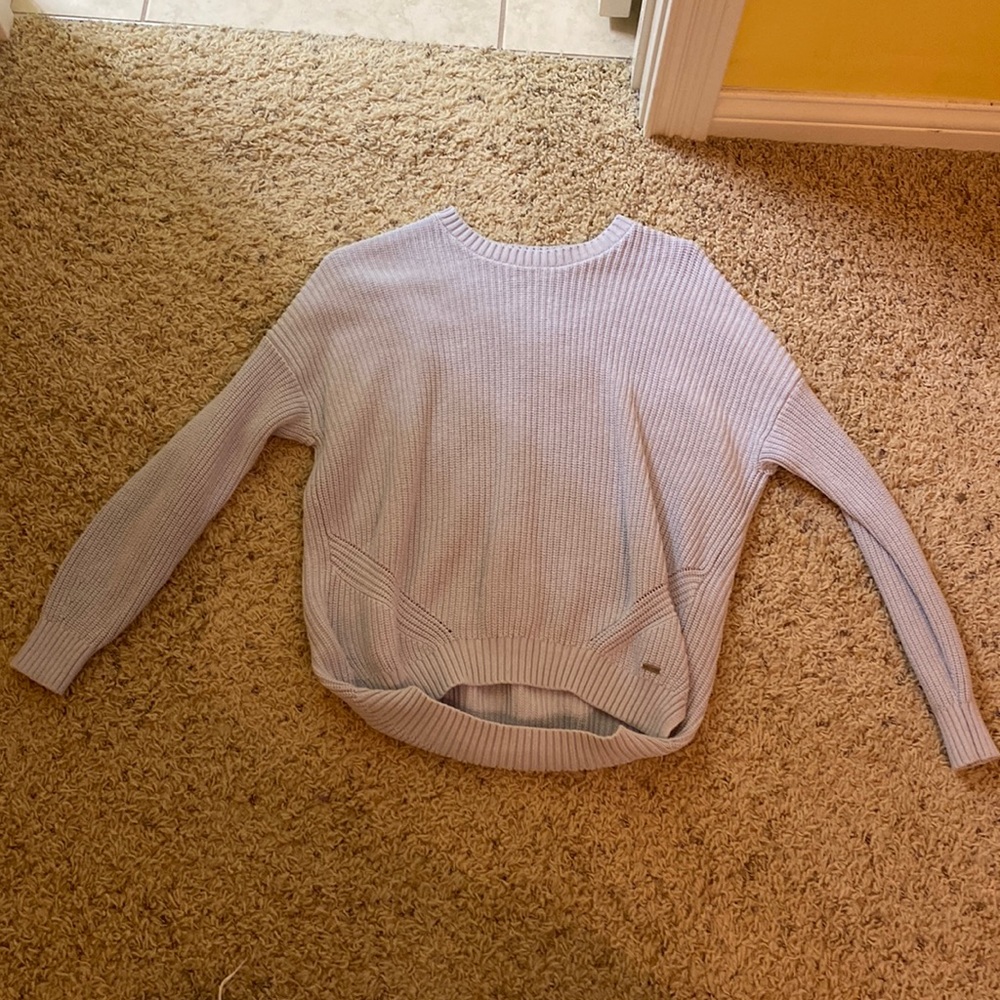 size small blue sweater